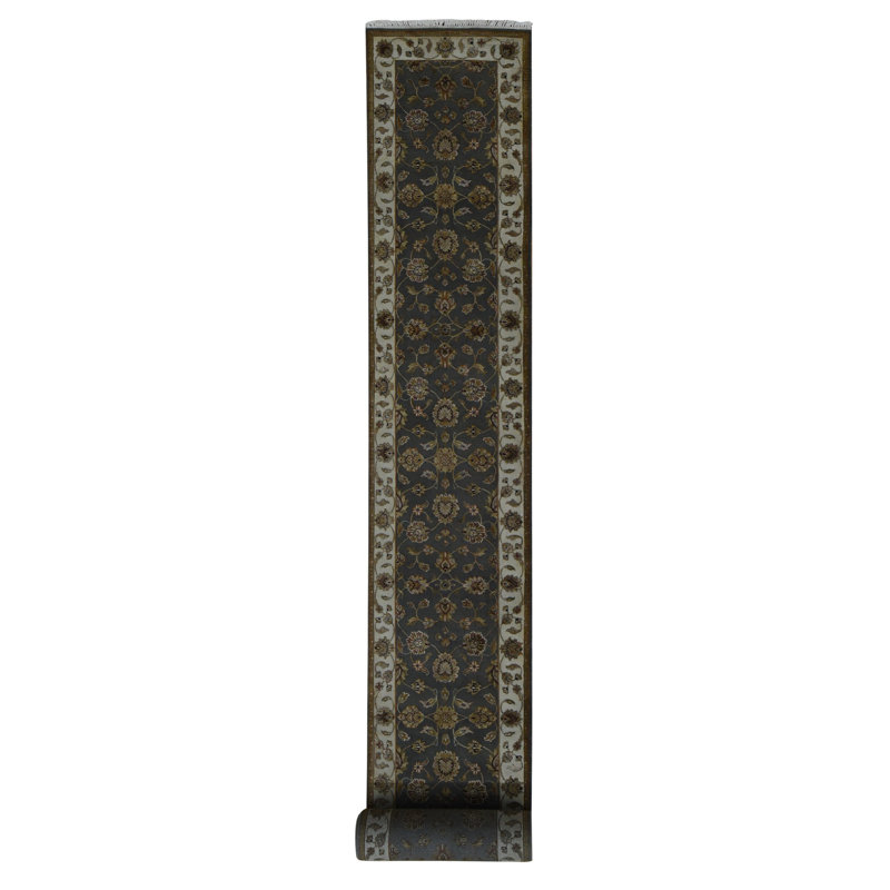 Tapis unique gris 2 pi 6 po x 20 pi Zymaire