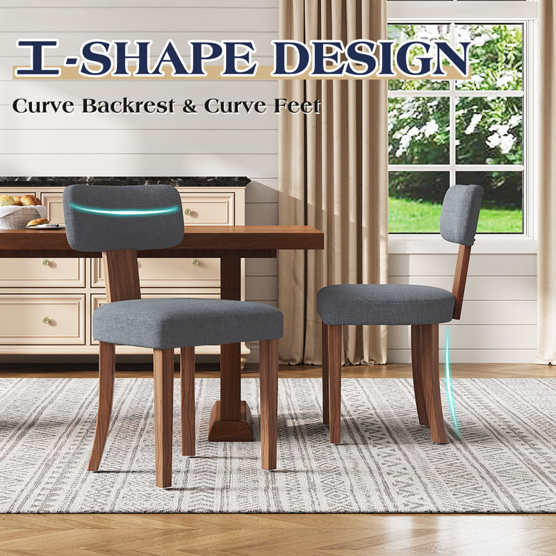 Cenie 18.5'' H Upholstered Side Chair, Dark Gray
