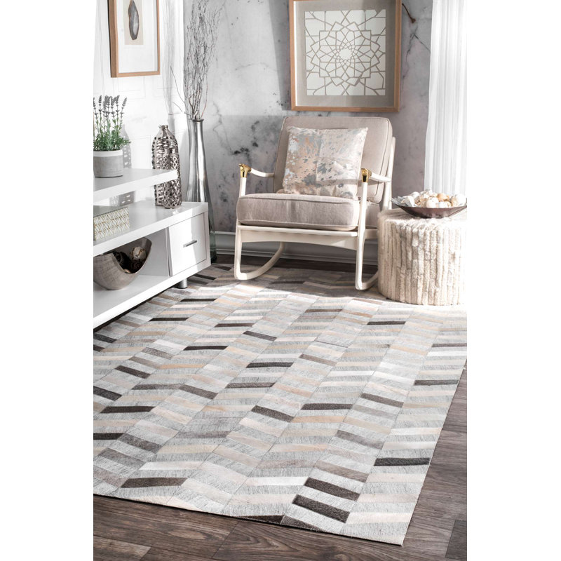 Mercer41 Cecilia Handmade Silver Area Rug & Reviews | Wayfair