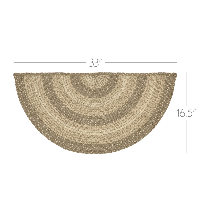 Amadus Geometric Indoor Rug, Half Circle 1'4" x 2'9"