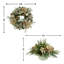 Holiday Magnolia Bundle including 26" Wreath and Floral Arrangement