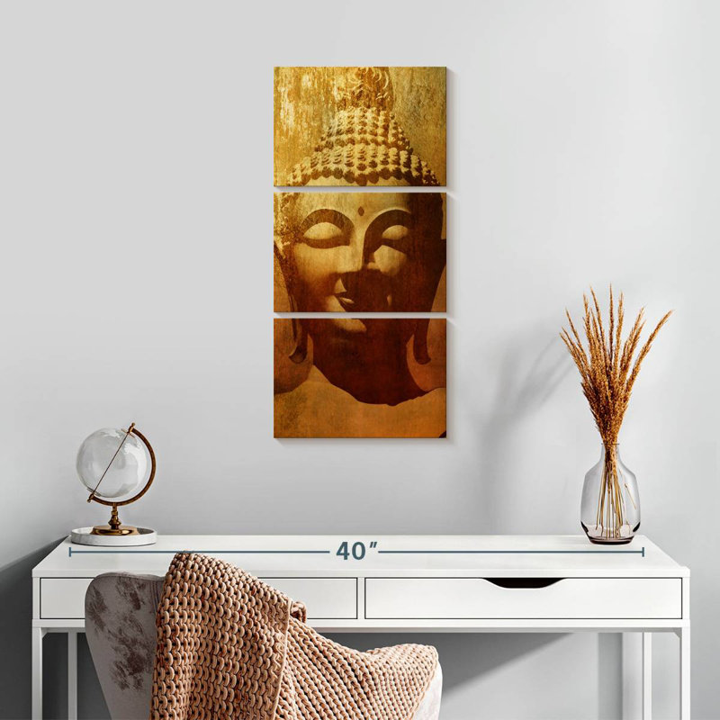 Antique Buddha Head, 27" H x 12" W