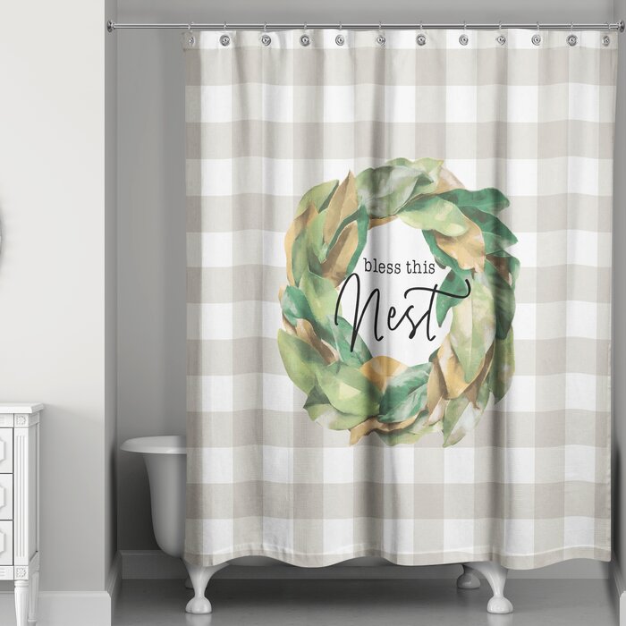 Gracie Oaks Euben Shower Curtain | Wayfair