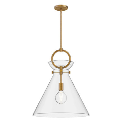 Luminaire suspendu conique à 1 lumière Tiney