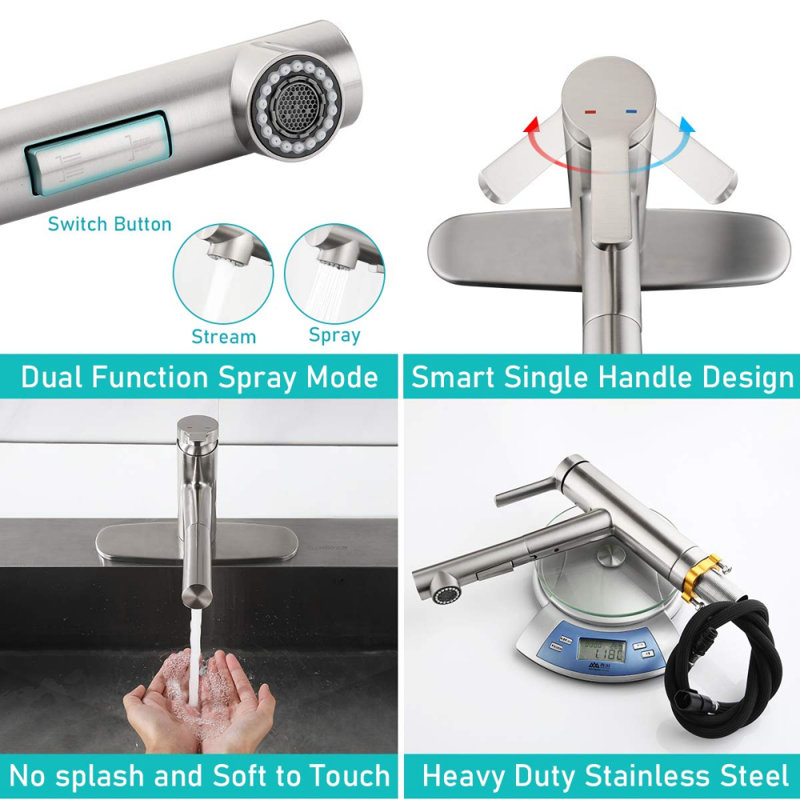 XWSI Pull Out Touch Kitchen Faucet