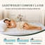 Protège-matelas matelassé en laine australienne avec couverture en coton-982957300
