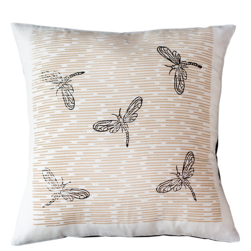 Cotton Throw Pillow, 16" H x 16" W