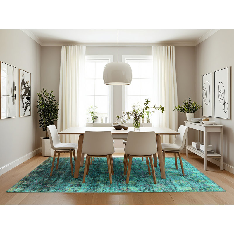 Cadey Abstract Indoor Rug, Rectangle 7' x 10'
