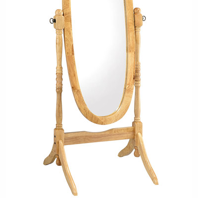 59.25" Tall Standing Wooden Floor Mirror