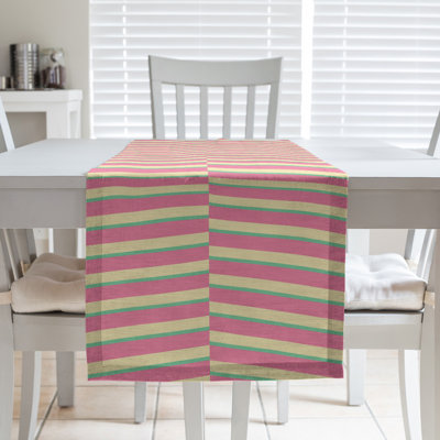 Fractured Stripes Table Runner