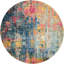 Blue Rug, Stain Resistant Graphics Rug With 6Mm Thickness, Abstract Rug For Bedroom, & Dining Room-1117140543
