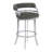 Kellum Swivel Counter and Bar Height Barstool with Arms in Faux Leather Upholstery and Metal Legs-90763182-90850230-100511647