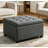 Vintage Round Entryway Storage Bench for Bedroom