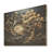 Gold And Blue Coastal Ambiance II - Tree On Wood Print-668816985