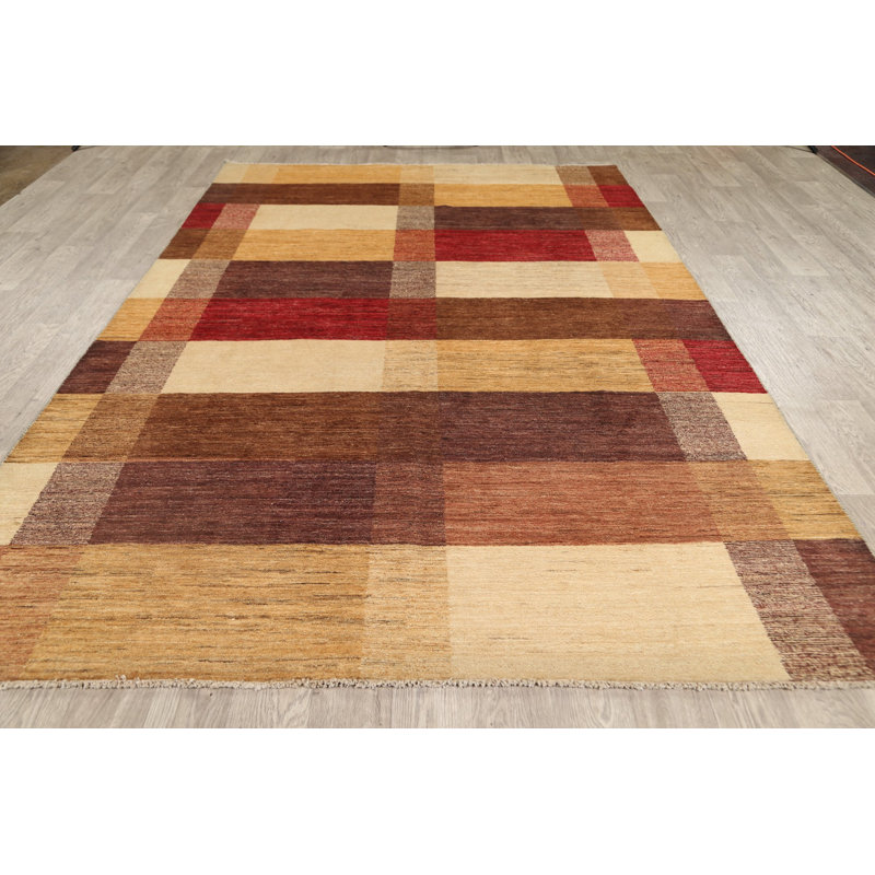 One-of-a-Kind 6'7" X 9'7" New Age Wool Area Rug in