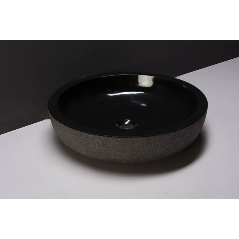 Forzalaqua Granite Handmade Circular Bathroom Sink