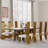 Brushed Gold Dining Chairs Set Of 6