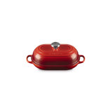 Le Creuset Signature Cast Iron Oval Bread Oven, 11.5 In., Cerise