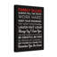 Art familial sur toile tendue «Family Rules Motivational»-1922717039