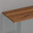 63" W Walnut Top Glass Display Cabinet with 4 Doors & App-Controlled LED