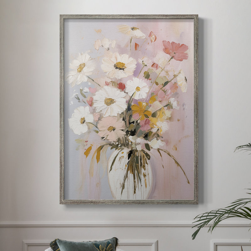 Reproduction encadrée FLORAL Series CECLXV - bois massif, H 11 po x l 9 po