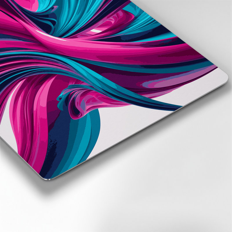 Gradient Abstract 86, art mural en métal mauve, H 11 po x l 14 po