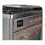 Majestic III Series 48 Inch Dual Fuel Range with 5 Sealed Burners, Griddle, Frenchtop in Glossy Black (Natural Gas, Burnished Trim)-1981615041-1981615165-1981615167