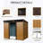 8 X 6 Ft Outdoor Metal Storage With Lockable Door  Coffee . Spacious Interior. Waterproof. Suitable For Garden, Lawn And Patio Equipment 8Ft 6Ft Shed Construction. -. Foundation Stability.-123403553-123403551