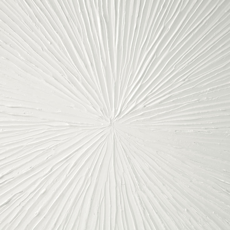 Décoration d'intérieur moderne en lustre blanc l 30 po x H 30 po peint à la main