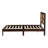 Bed with Rattan Headboard, Two Storage Drawers, Rubber Wood Bed with Enhanced Support Salts and Feet-561160253-561160387