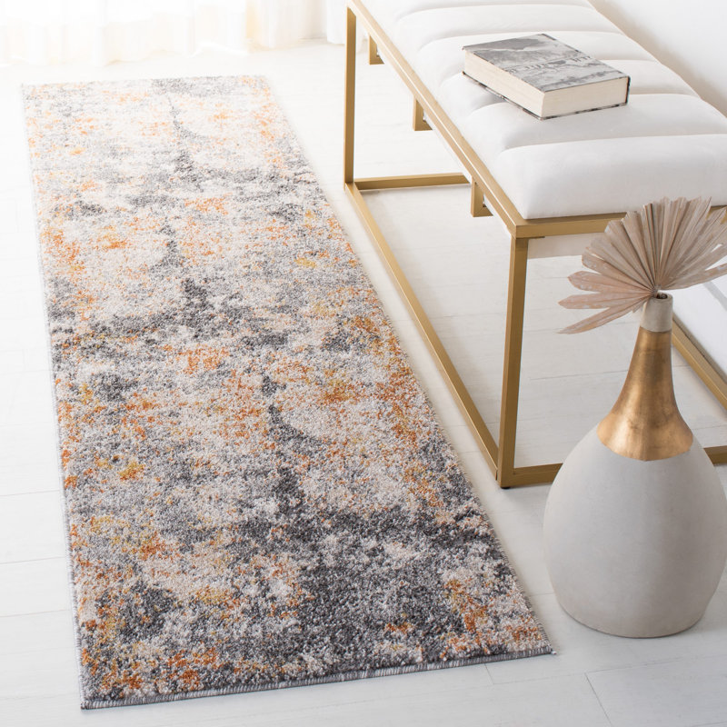 Banelly Performance Abstract Rug, Runner 2' x 8'