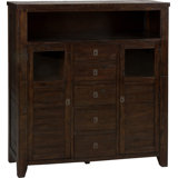Buffet en bois d'acacia à 5 tiroirs Zytavion