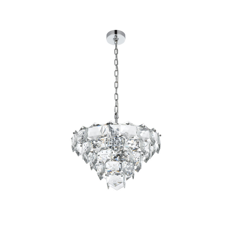 Lustre 20 pouces Cinda, Chrome chrome
