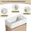 Meuble-lavabo sur pied simple en céramique avec plateau en céramique 18,13 po Jakaylee