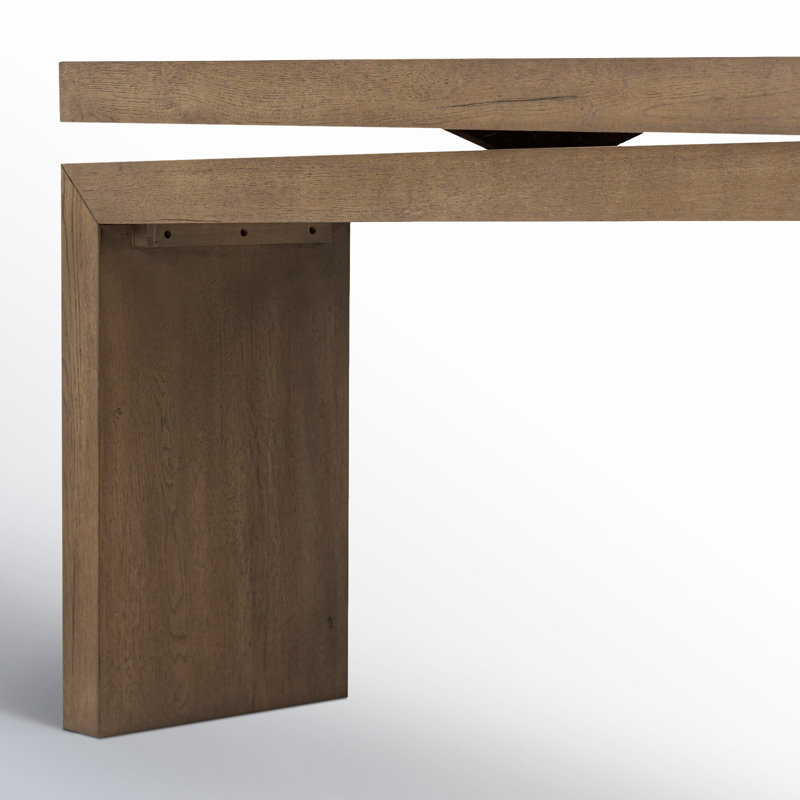 Matthes Solid Wood Console Table, Rustic Gray, 30.75" H x 94" W x 15" D