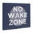 No Wake Zone Circular Background Grunge Textured Words Oversized Wall Plaque Art by Daphne Polselli-69571309-69571300