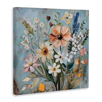 Wildflower Mix Spring Bouquet Canvas, design by Creative Studio