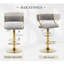 Swivel Upholstered Adjustable Height Counter Bar Stools Velvet Counter Chairs with Curved Chic Hollow Backrest Stools for Kitchen Home Pub Restaurant-1077258507
