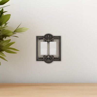 Meadows 2-Gang Rocker Light Switch Wall Plate