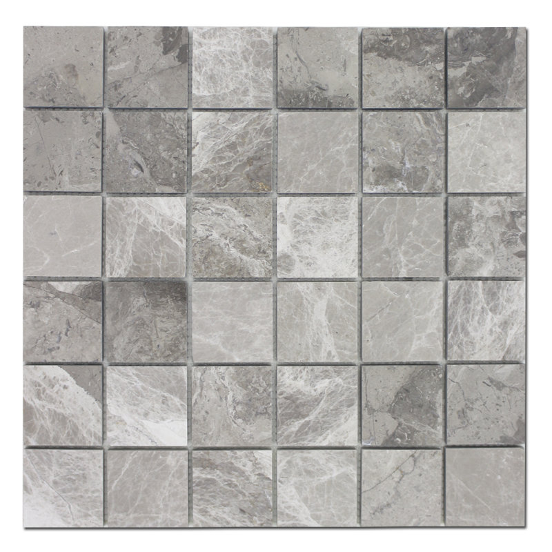 2" x 2" Marble Grid Mosaic Wall Tile