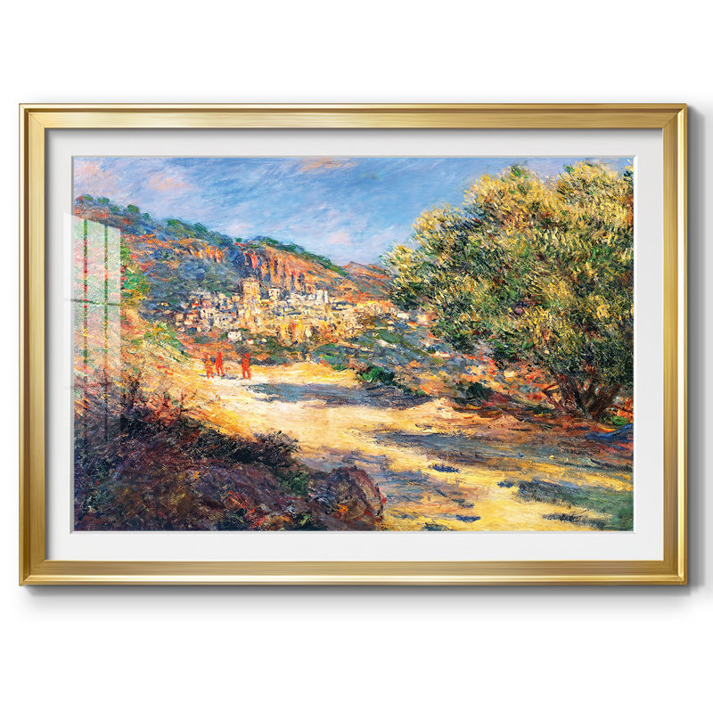 La route de Monte-Carlo, 1883, Or, H 27 po x l 39 po x P 1,5 po