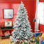 Arbre de Noël artificiel enneigé avec neige-767702232