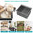 Laundry Sink Drop In - 25" X 22" X 12" Laundry Utility Sink 16 Gauge Stainless Steel Drop In Topmount Gunmetal Black 12 Inch Deep Single Bowl Above Counter Utility Laundry Room Sink Basin