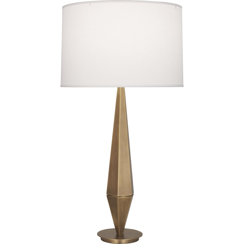 Wheatley Table Lamp, Warm Brass, 33.5" H x 17" W x 17" D 