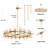  36-Light 36"W Dimmable Round Crystal Cup Style Chandelier with Crystal Accents (Bulbs Included)-1085984173