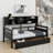 Daybed, Wood Slat Support, With Bedside Shelf And Two Drawers-1837104592-1837104598