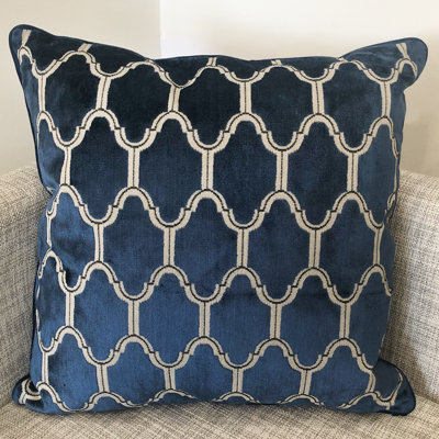 Alaya Geometric Feather Throw Pillow