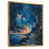 Toile avec cadre flottant or
