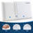 Ultra-Comfort Memory Foam Pillow, Medium Firm Ideal for Side, Back & Stomach Sleepers