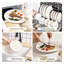 Service de table 12 pièces Milkyway Porcelain Series, crème-1164663534